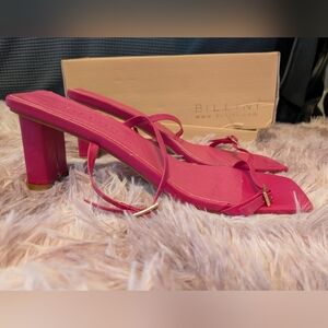 Billini Women's Pink Strappy Heels
